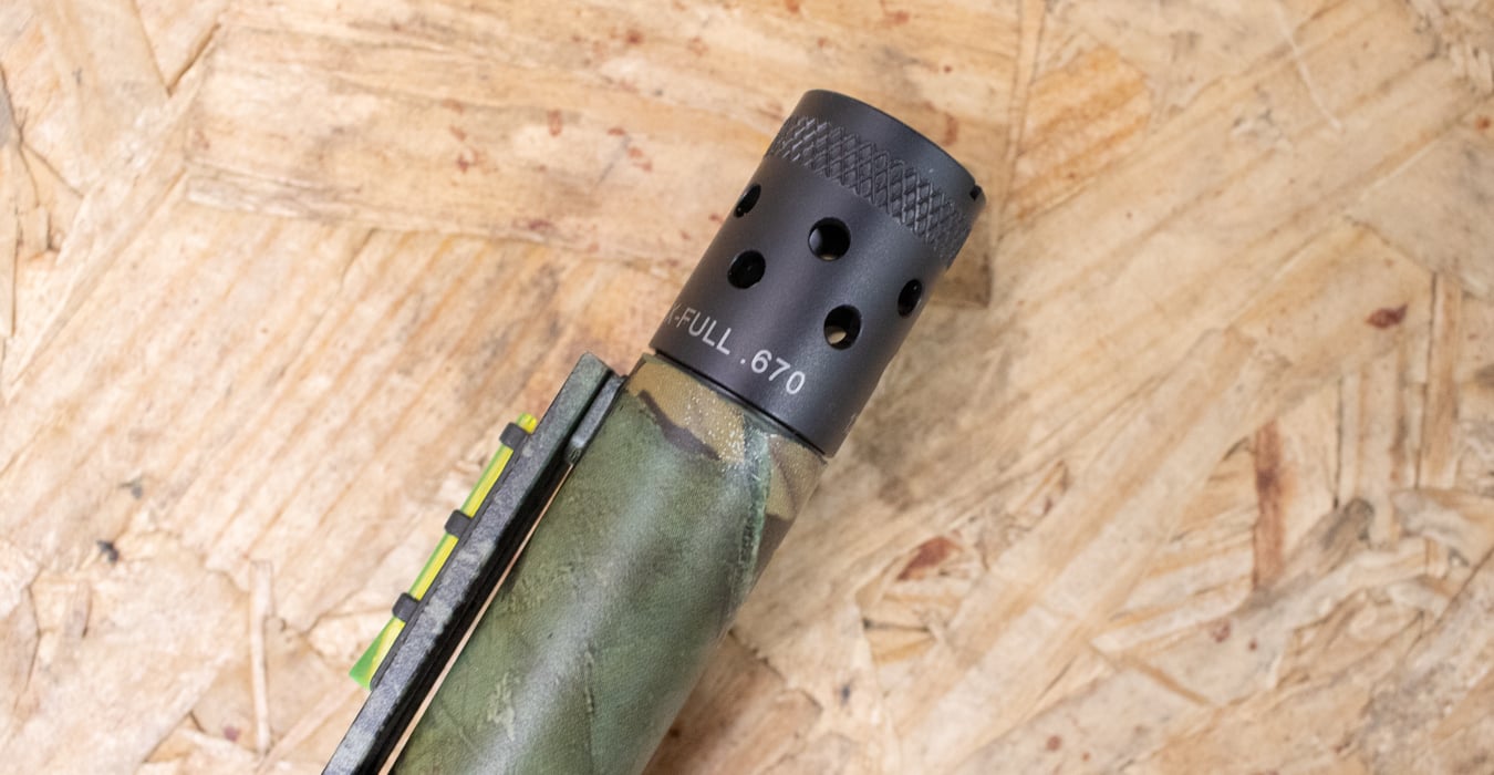 MOSSBERG 500 12 Gauge Used Shotgun with Mossy Oak Camo Finish and Accu-Choke Barrel